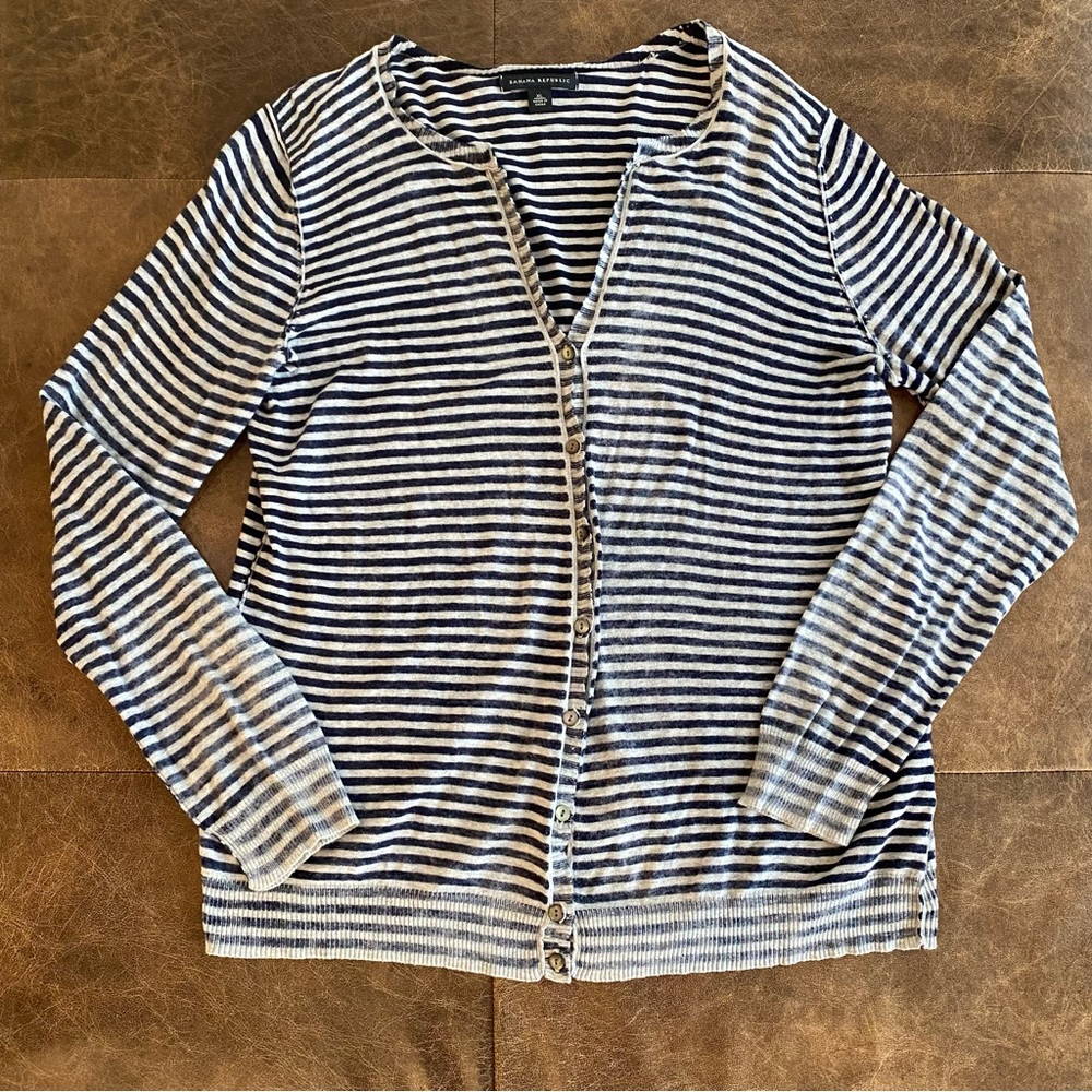 Banana Republic Striped Cardigan Women’s Size XL